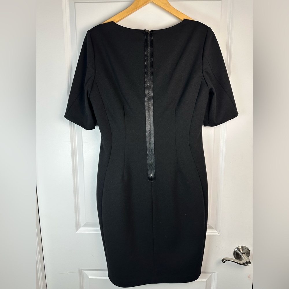 T Tahari Black and Gray Long Sleeve Dress - Picture 7 of 10